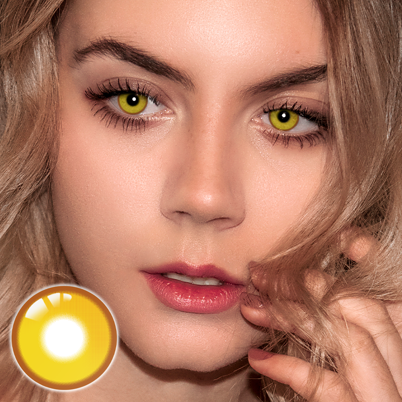 Aureole Yellow Prescription 6 Months Contact Lenses | 2 Pcs