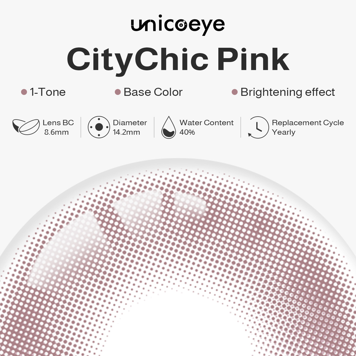 CityChic Pink Prescription Yearly Contact Lenses