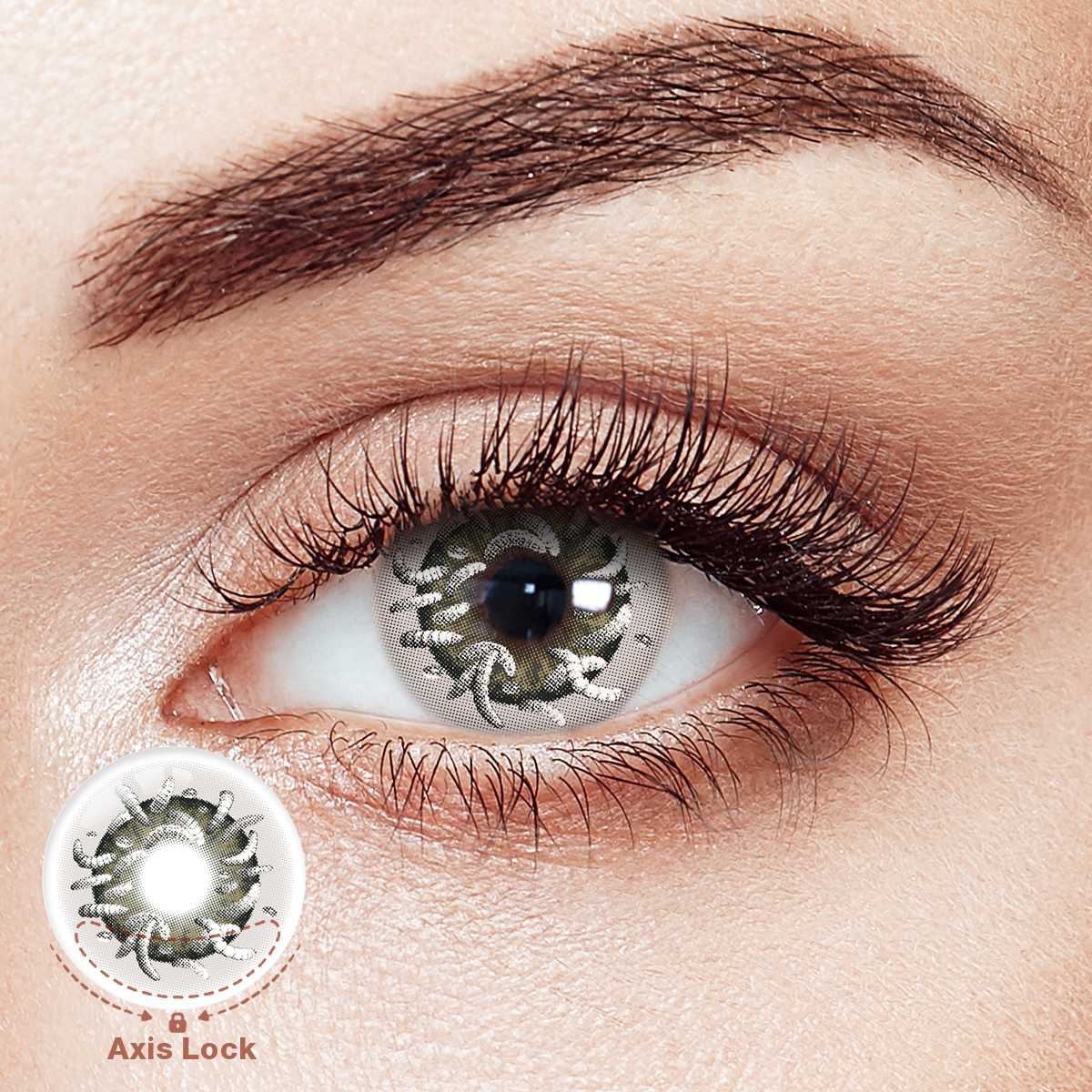 Vermis Green Costume Yearly Contact Lenses | 2 Pcs