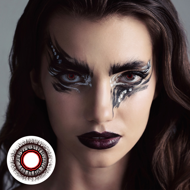 Obscura Red Costume Yearly Contact Lenses