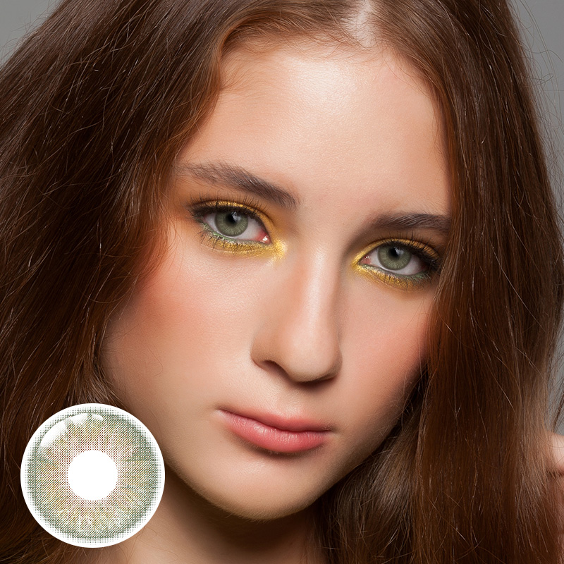 Brownie Green Yearly Contact Lenses | 2 Pcs