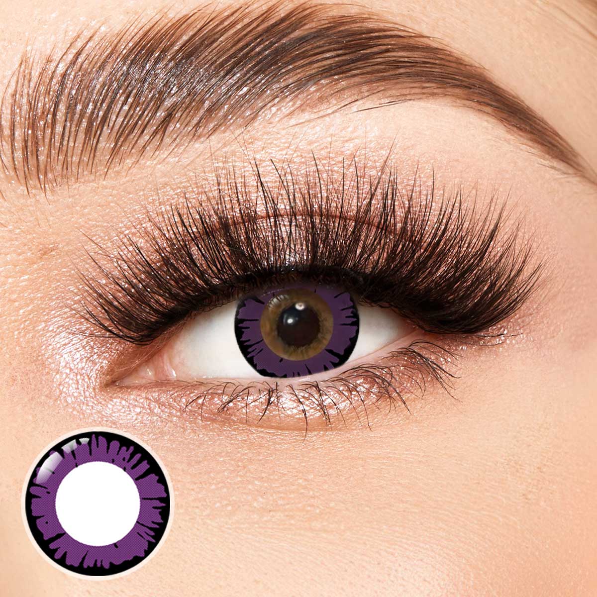 Big Dolly Violet Costume Yearly Contact Lenses