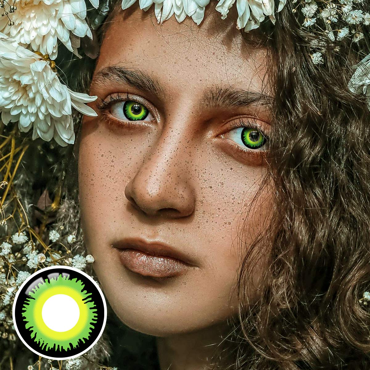 Werewolf Green Costume Yearly Contact Lenses