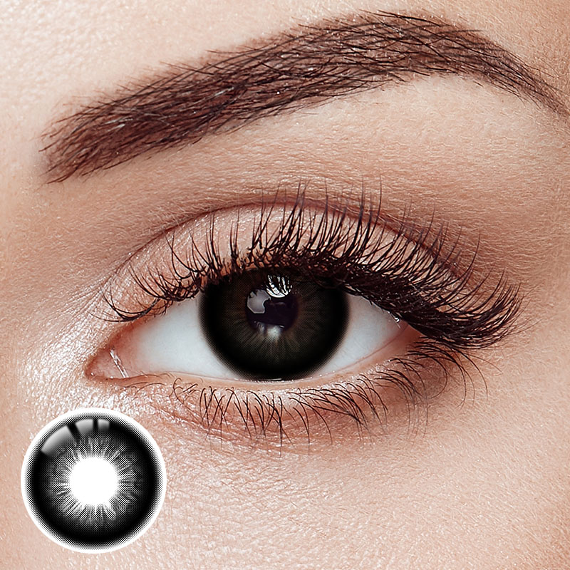 Ebon Black Yearly Contact Lenses