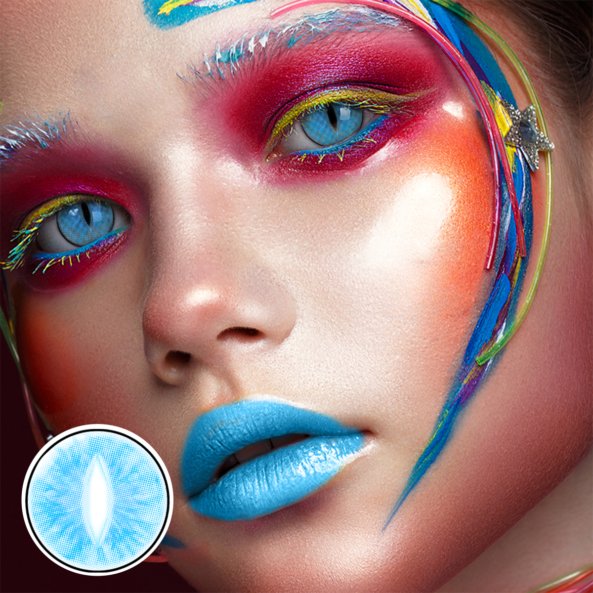 Hyacinthus Blue Costume Yearly Contact Lenses