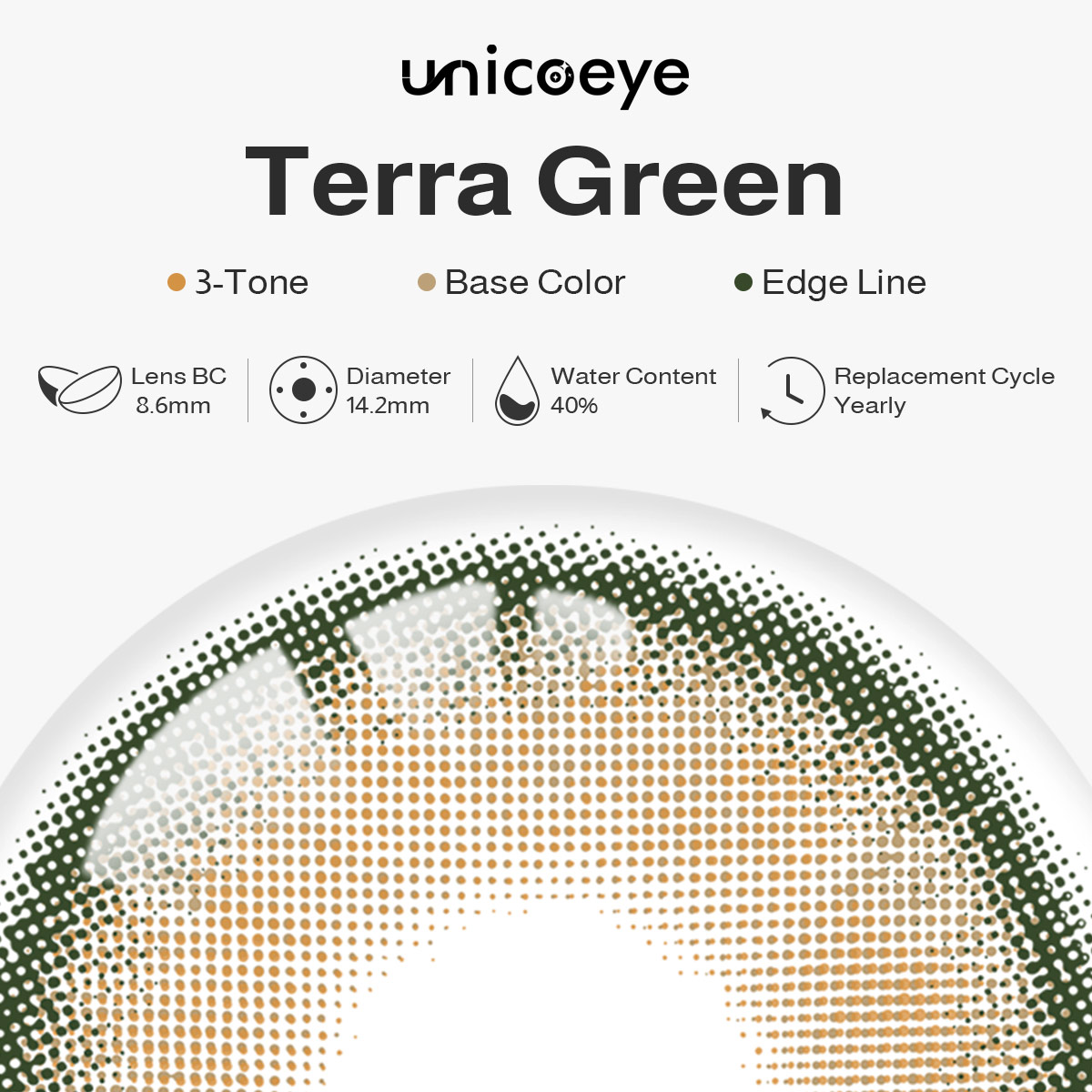 Terra Green Yearly Contact Lenses