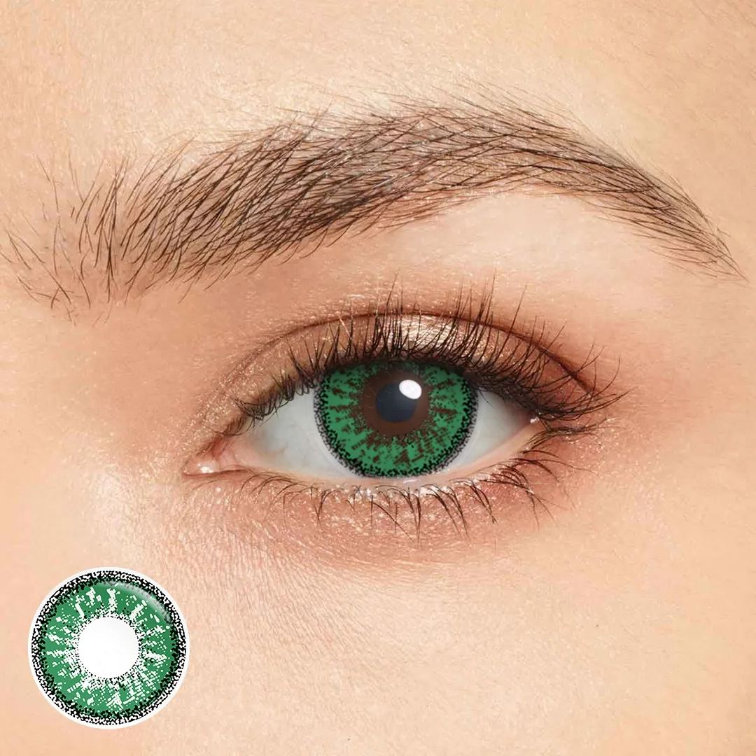Green Halloween Yearly Contact Lenses