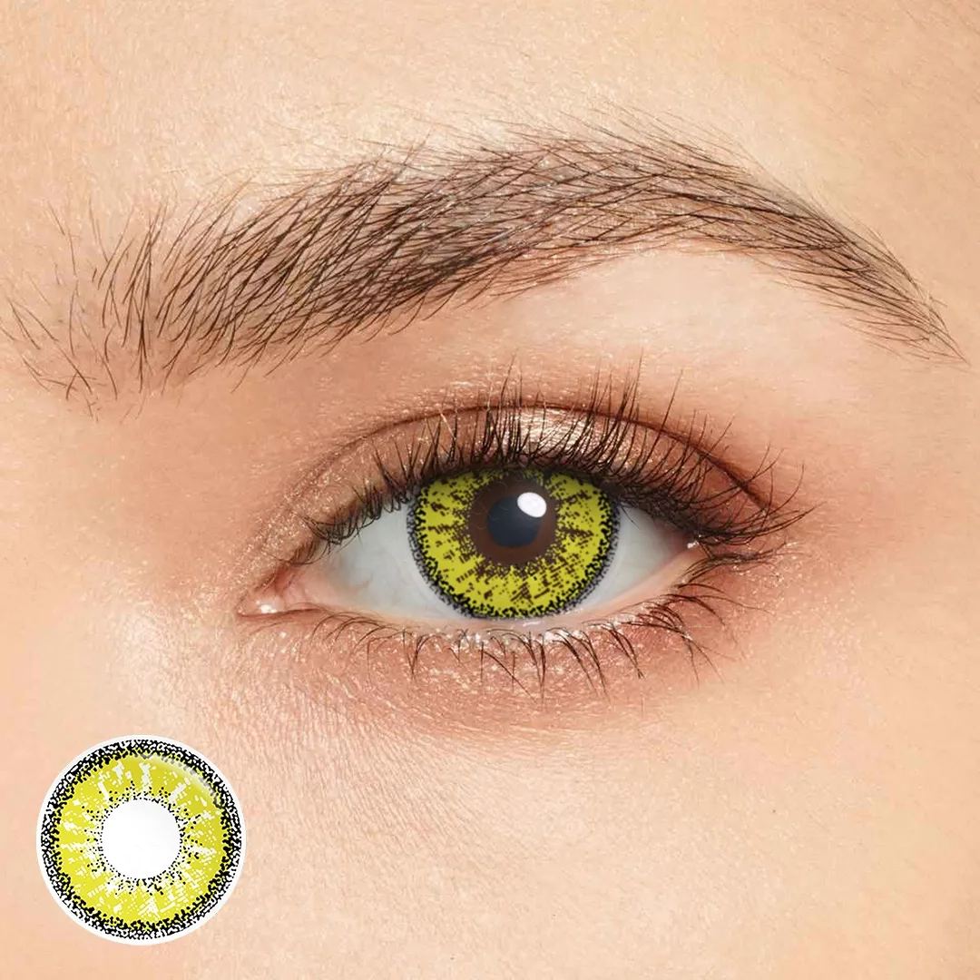 Yellow Halloween Yearly Contact Lenses