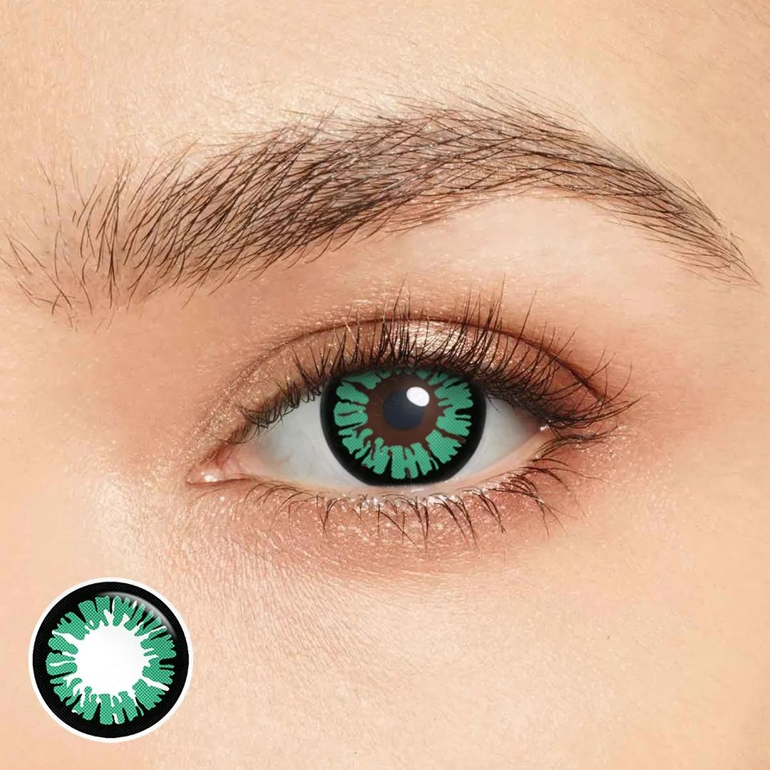 Green Halloween Yearly Contact Lenses
