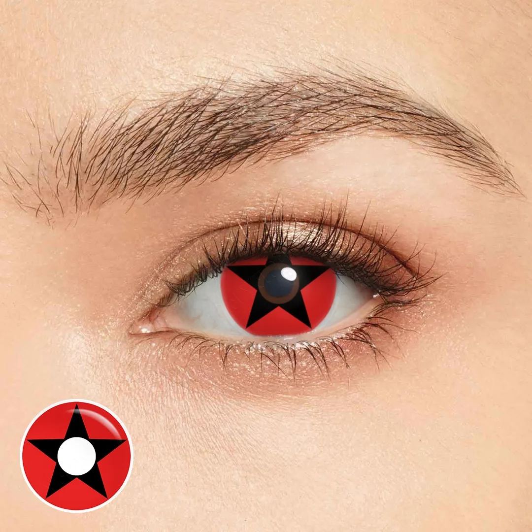 Celestial Emblem Red Halloween Yearly Contact Lenses