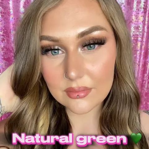 [US Warehouse] Natural Green Prescription Monthly Contact Lenses