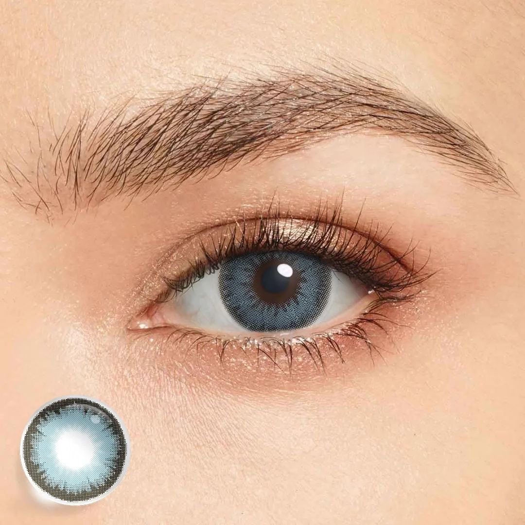 Pacific Blue Diamond Contact Lenses