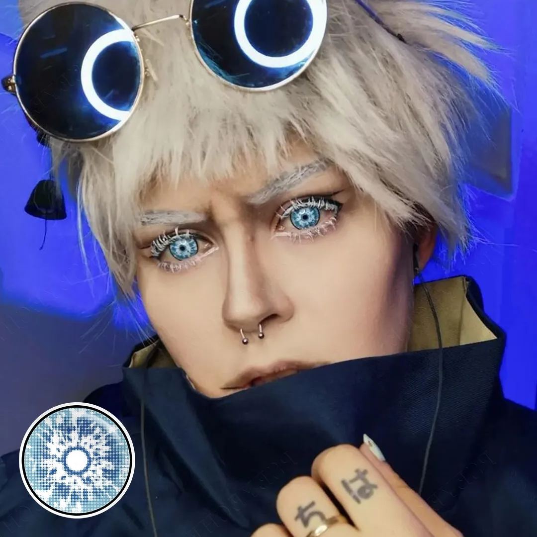 Glacier Shimmer Blue Costume Yearly Contact Lenses