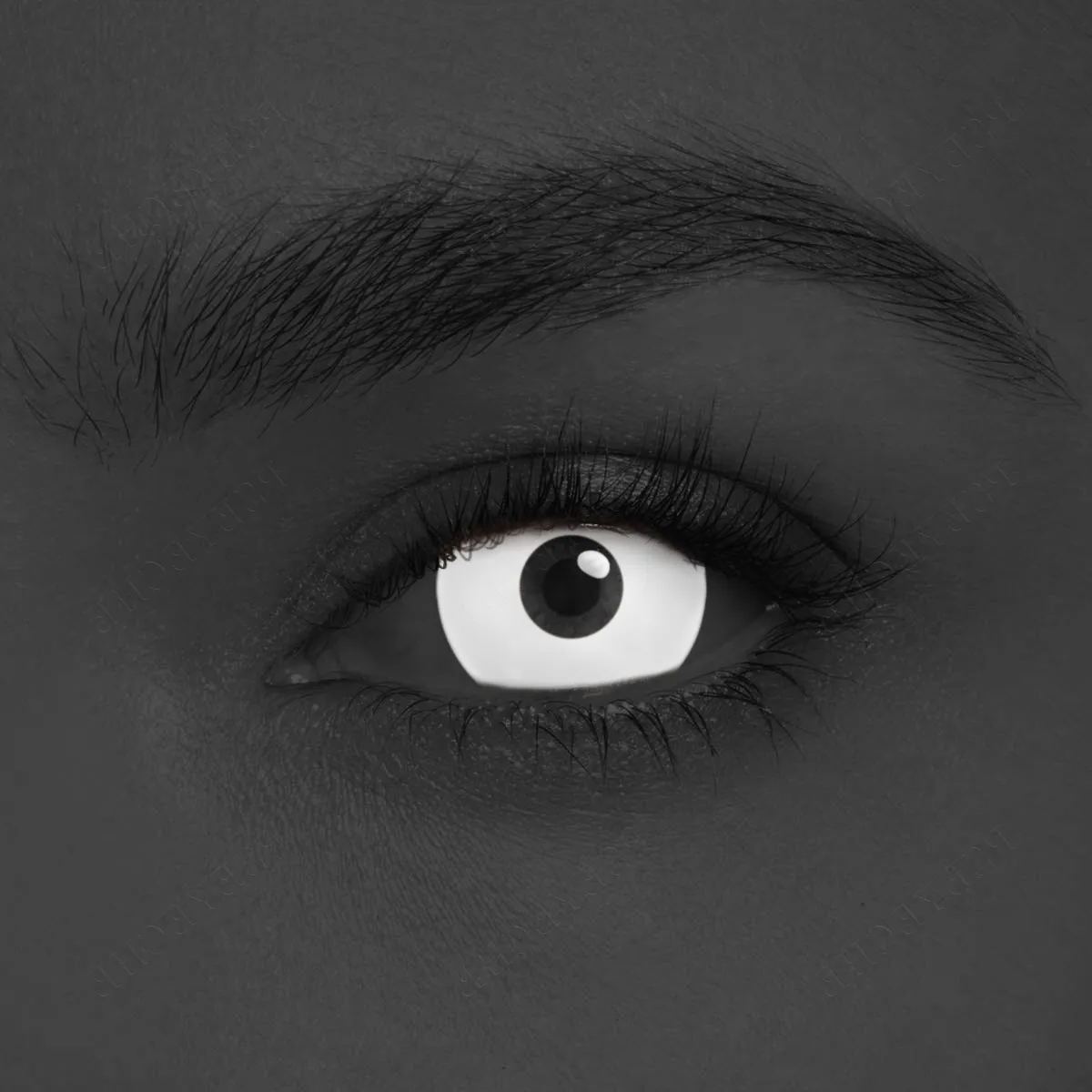 Solid White Sclera 17mm Costume Yearly Contact Lenses