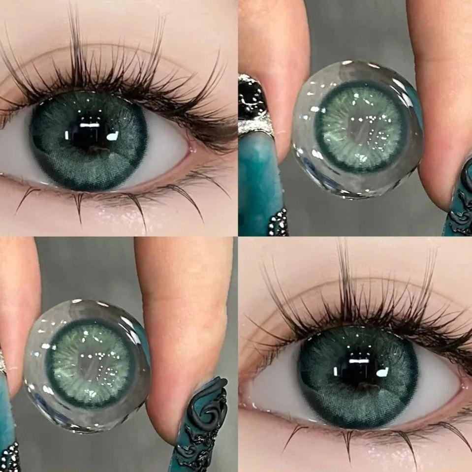 Basil Green Yearly Contact Lenses