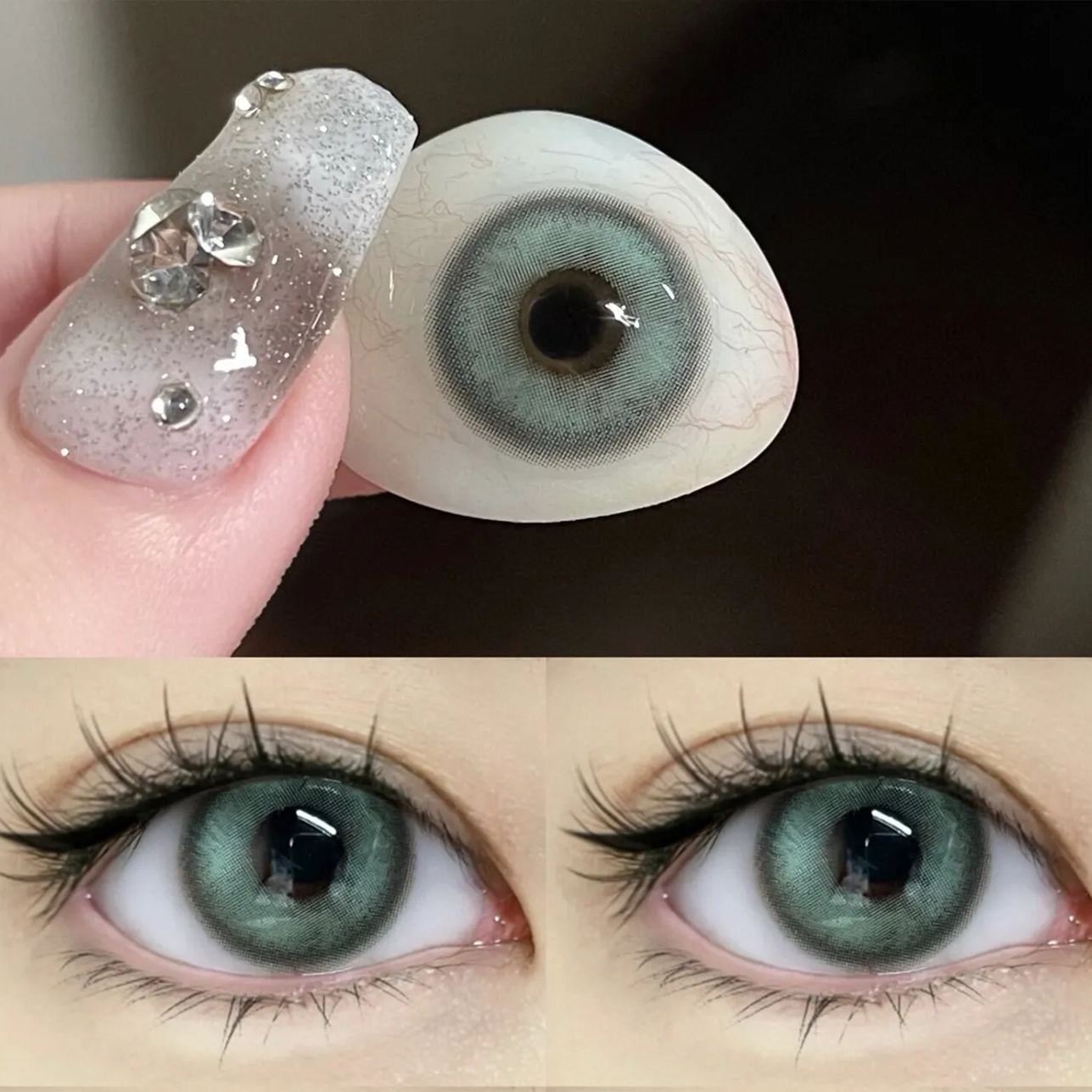 Summer Sky Green Prescription Yearly Contact Lenses