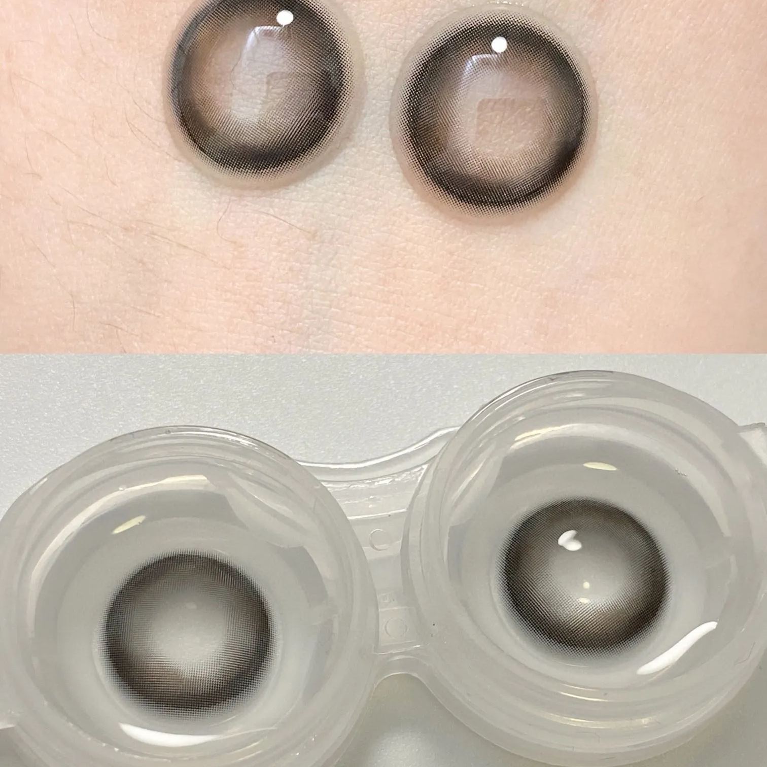 Cream Black Yearly Contact Lenses