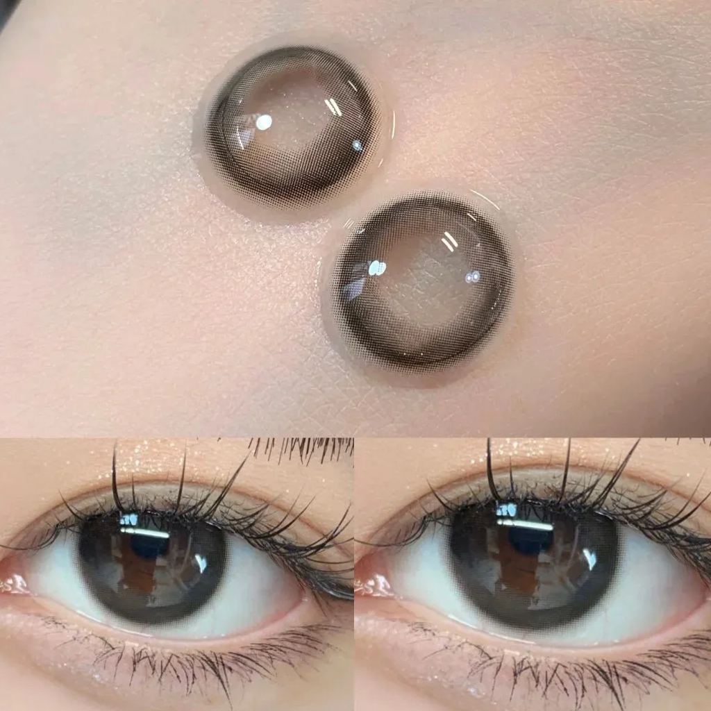 Cream Black Yearly Contact Lenses