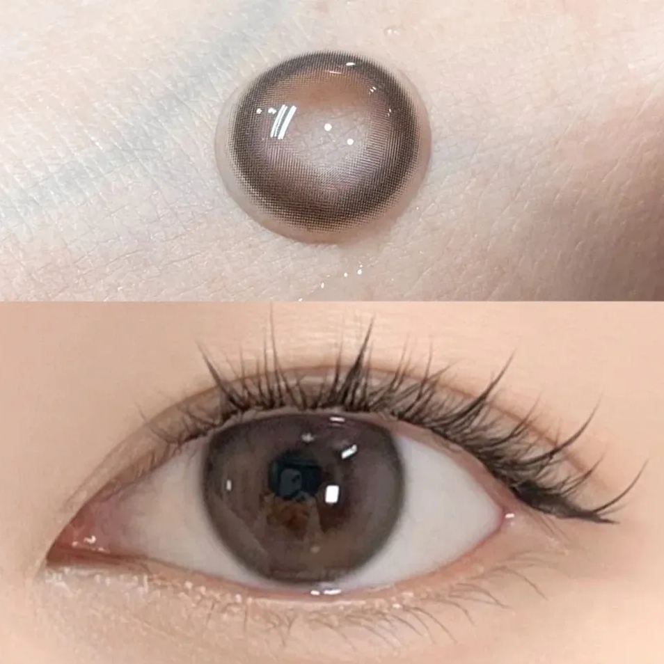 Cream Pink Yearly Contact Lenses