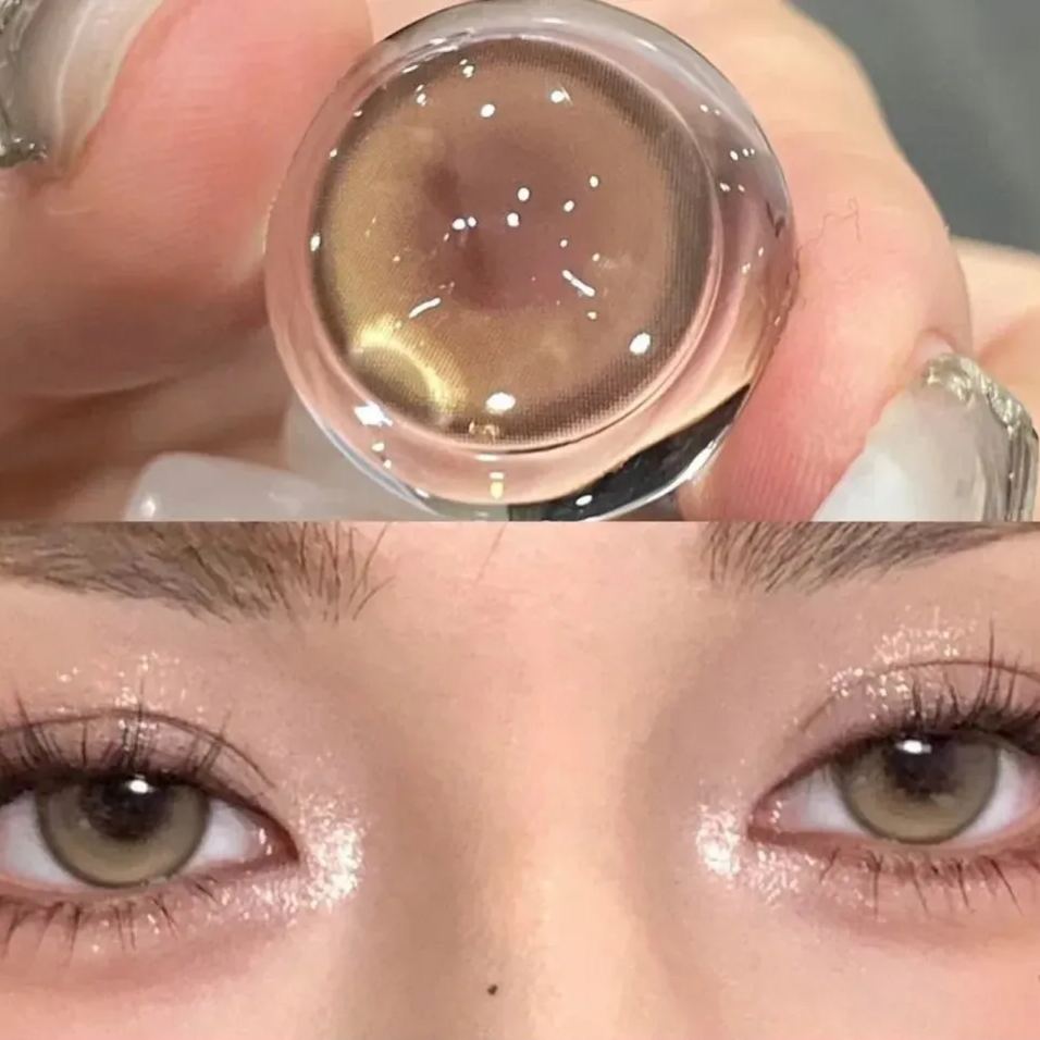 Lemon Brown Yearly Contact Lenses