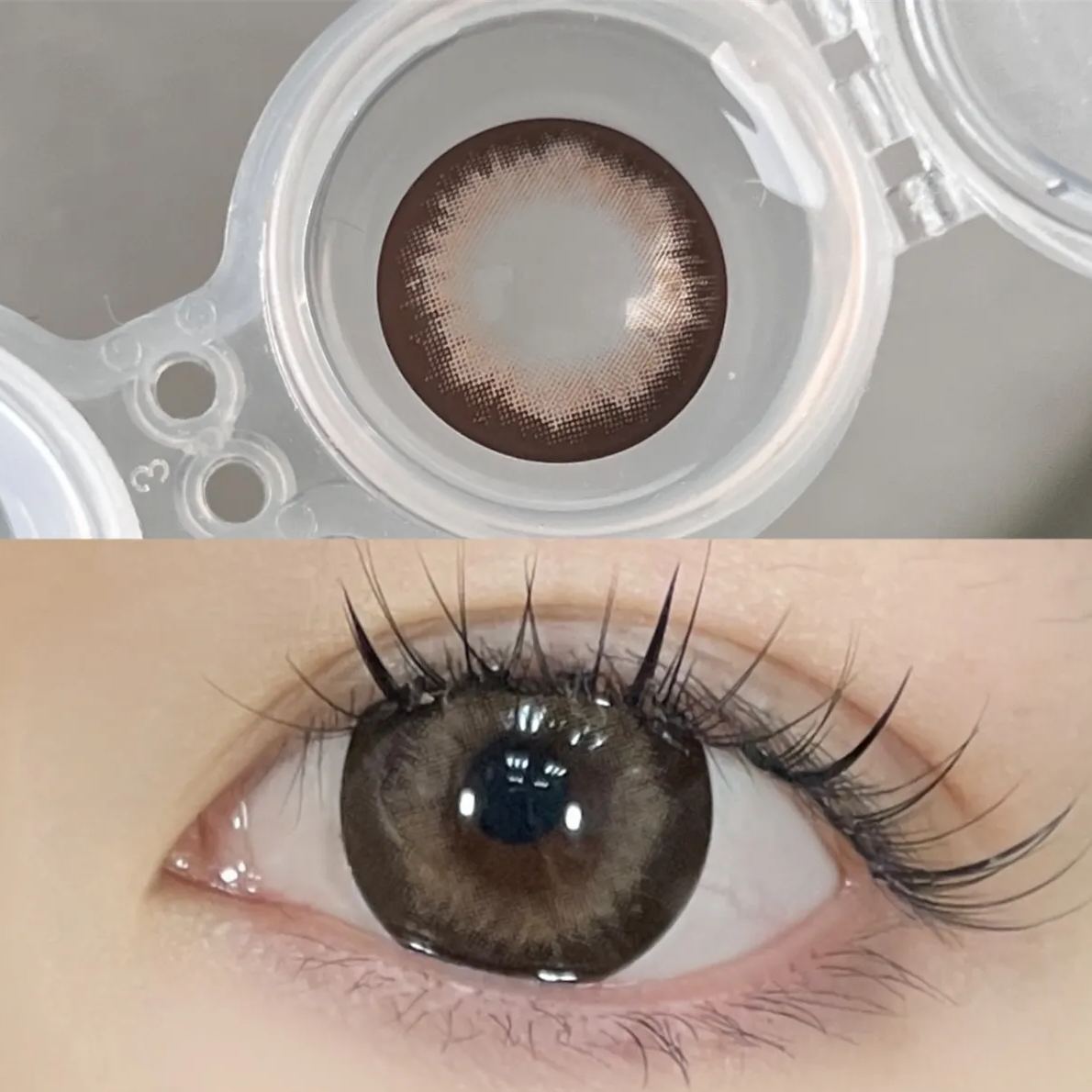 Maltball Brown Yearly Contact Lenses