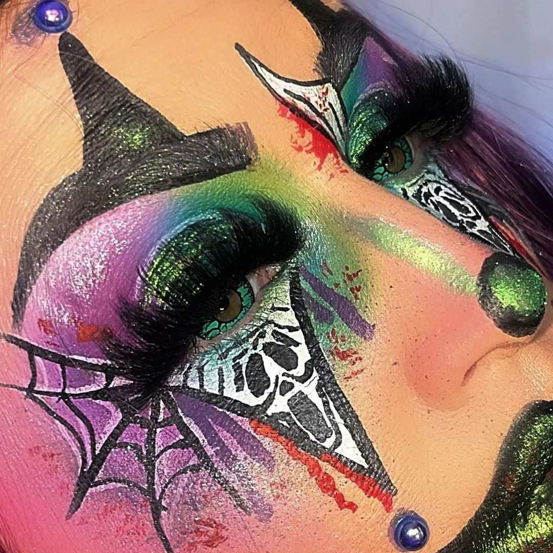 Crack Green Costume Yearly Contact Lenses