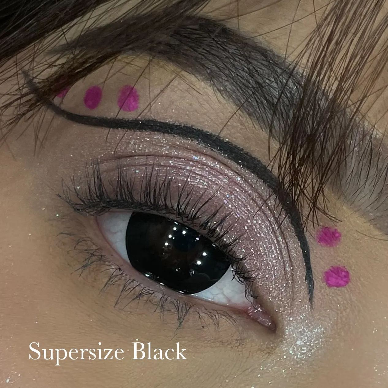 Supersize Black Plus 6 Months Contact Lenses