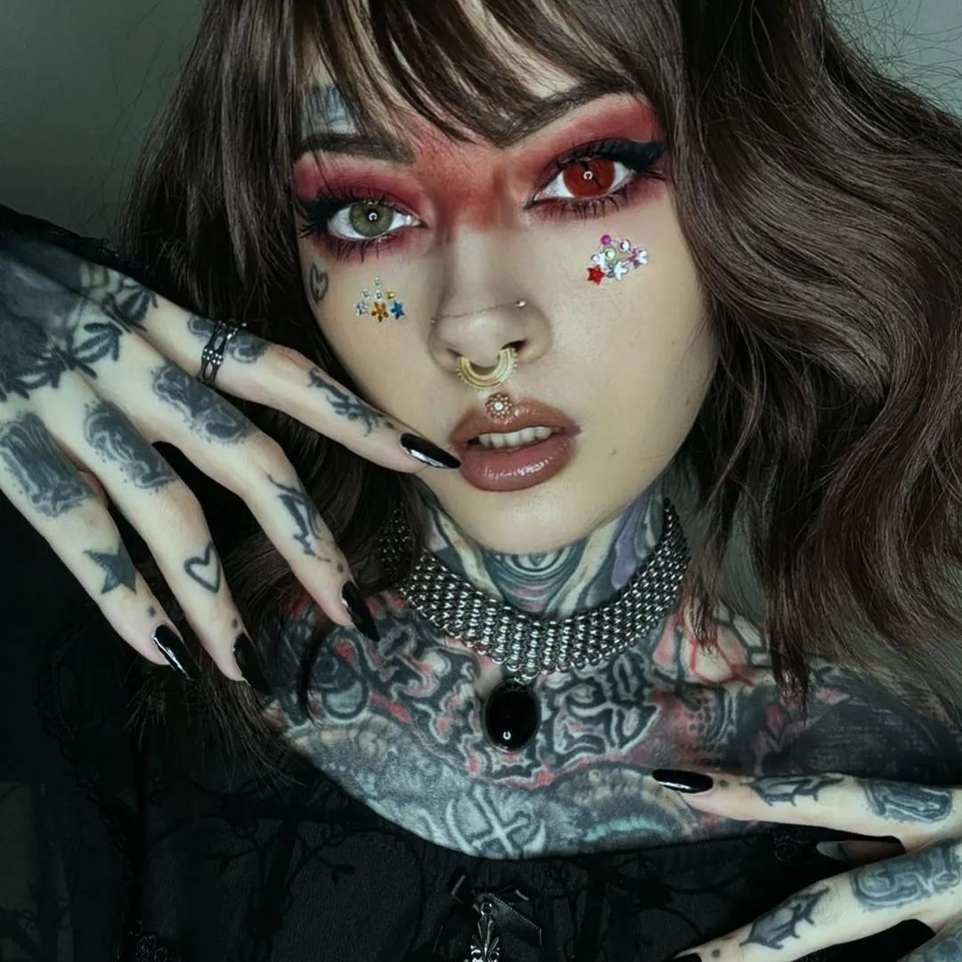 Hellfire Vision Red Costume Yearly Contact Lenses