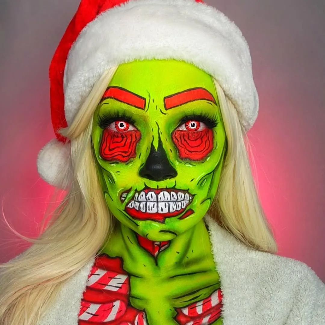 Abyssal Glare Red Costume Yearly Contact Lenses