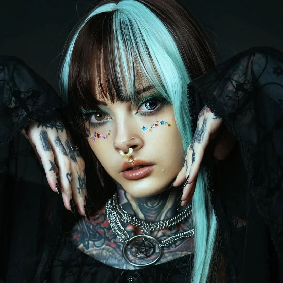 Skeleton Black Costume Contact Lenses