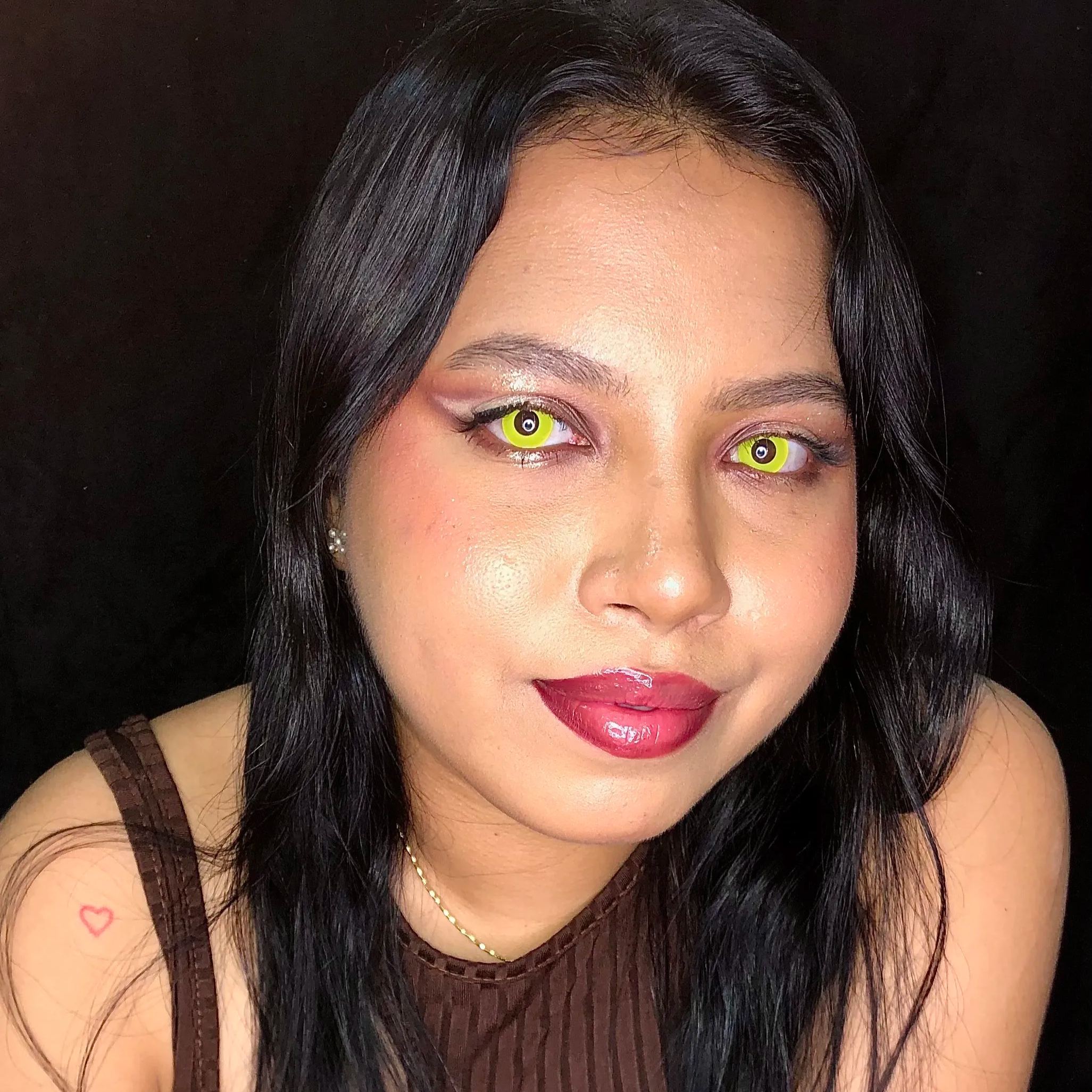 Pure Yellow Costume Contact Lenses