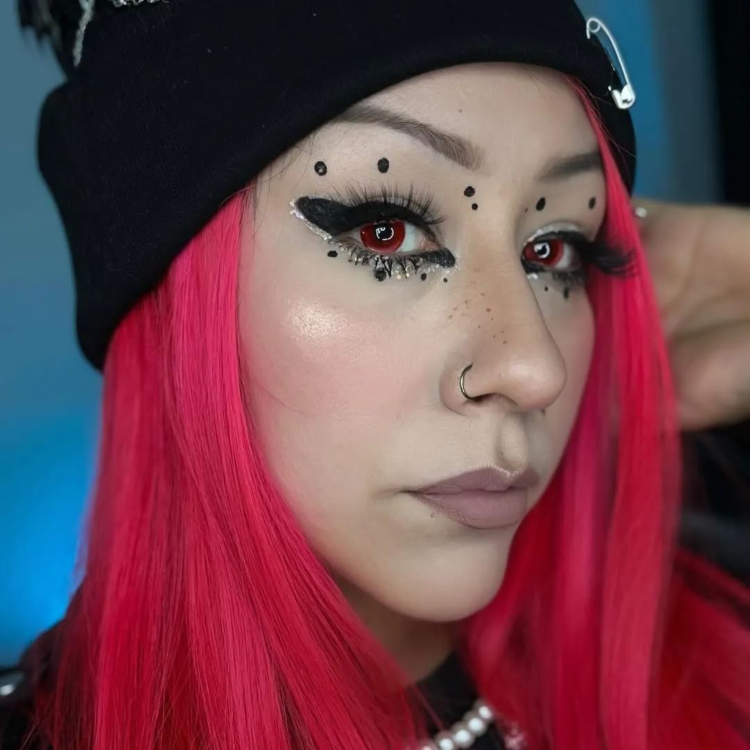 Ruby Red Yearly Contact Lenses