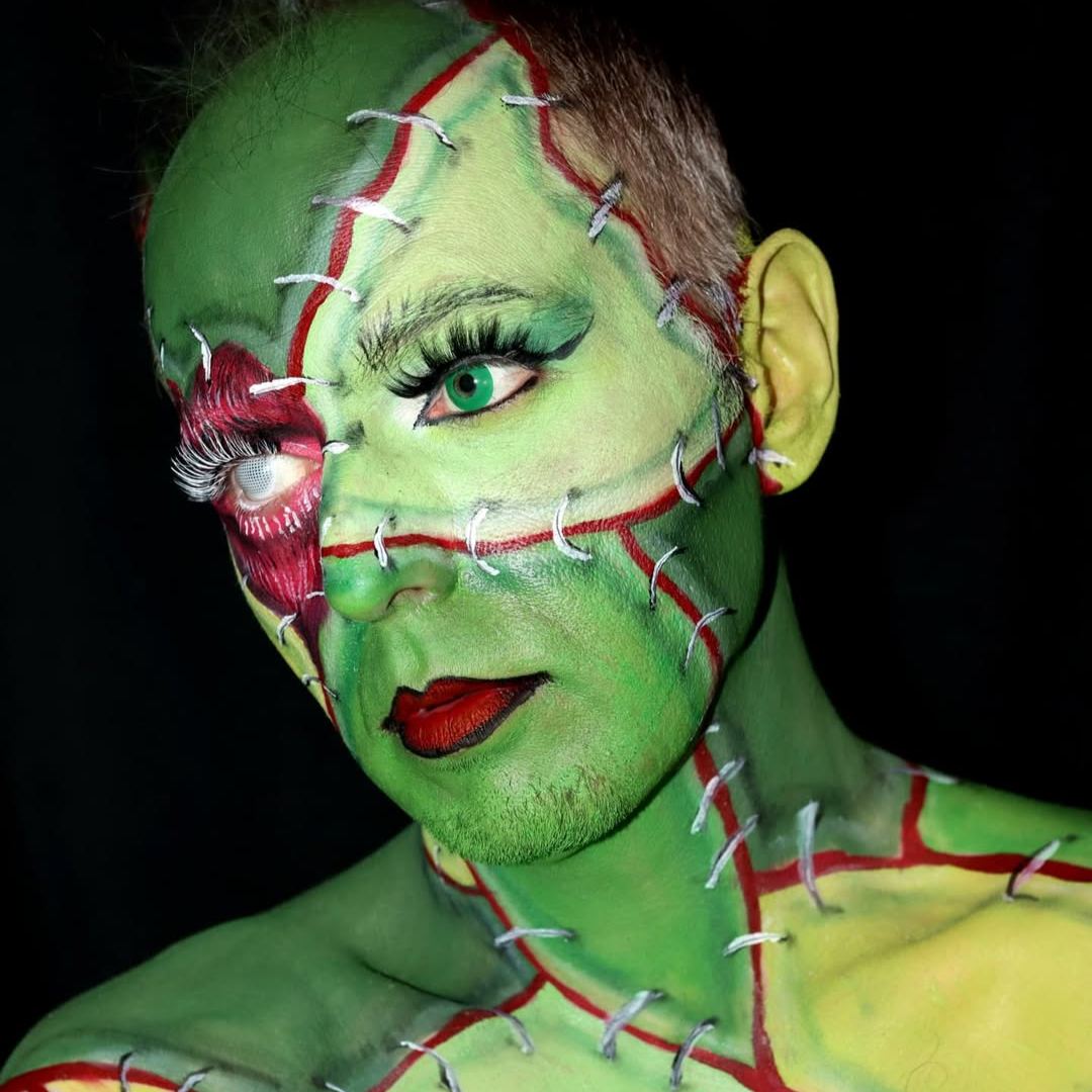 Pure Green Costume Contact Lenses