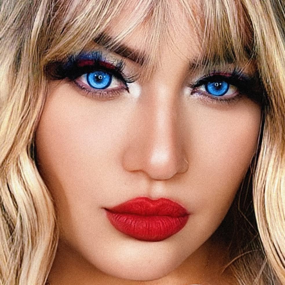 Koi Fantasy Sea Blue Prescription Yearly Contact Lenses