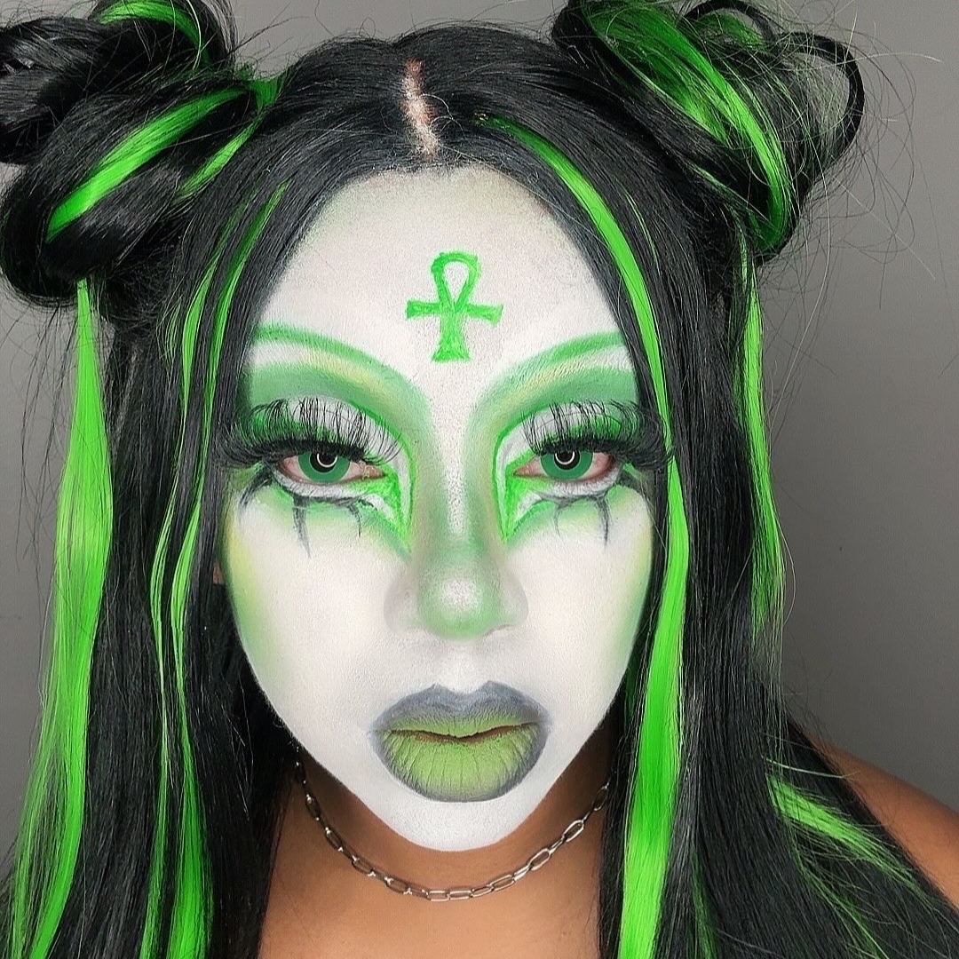 Pure Green Costume Contact Lenses