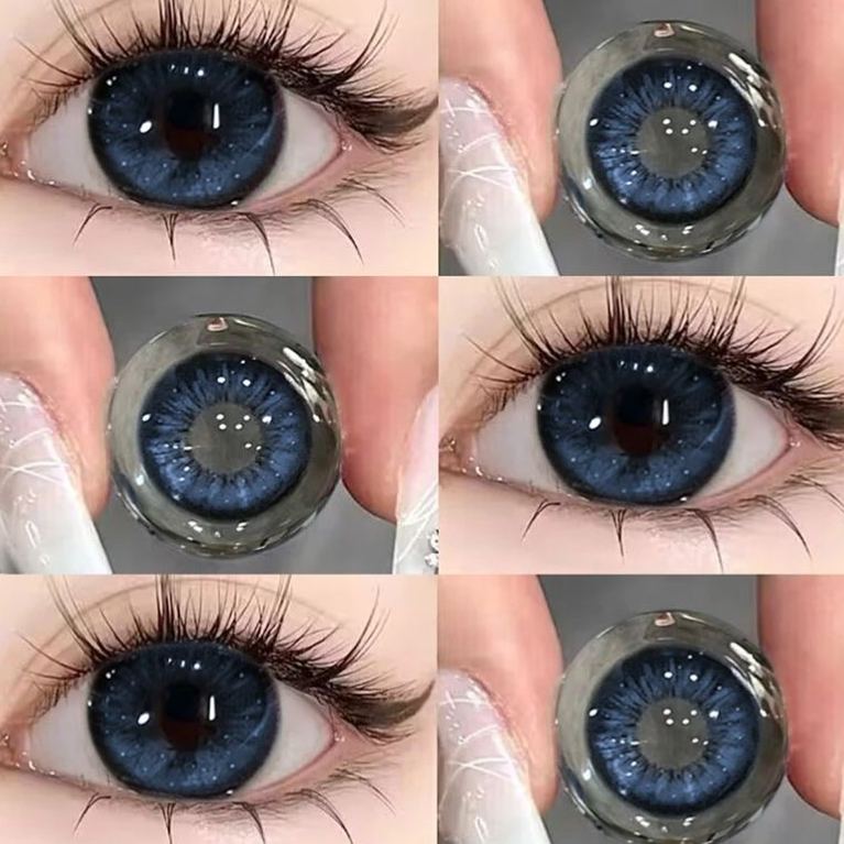 Vintage Blue Yearly Contact Lenses