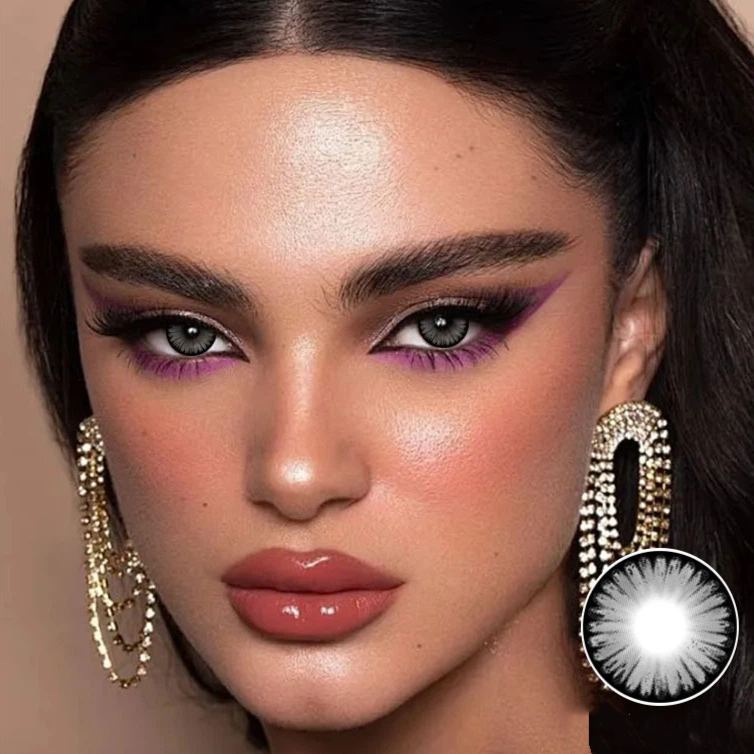 Agarwood Gray Yearly Contact Lenses