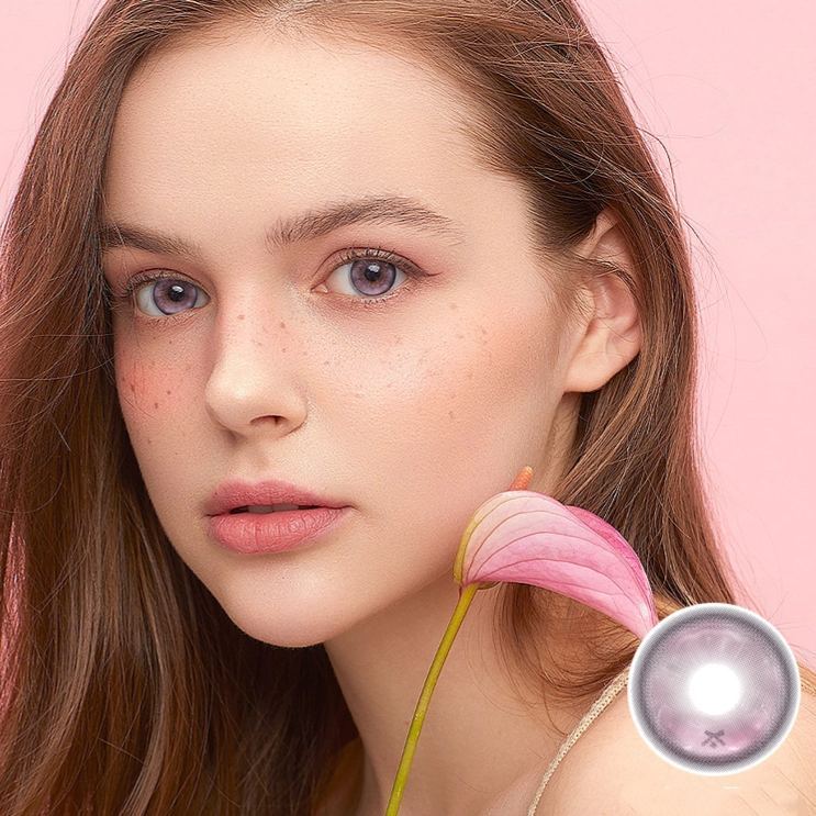 Rosewood Pink Prescription Yearly Contact Lenses