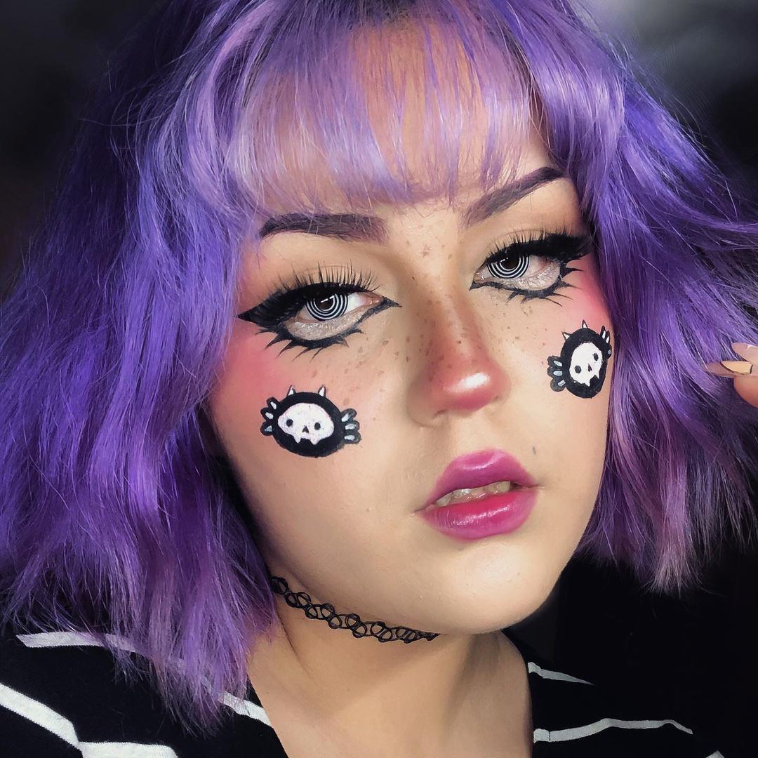 Swirl Black Costume Yearly Contact Lenses