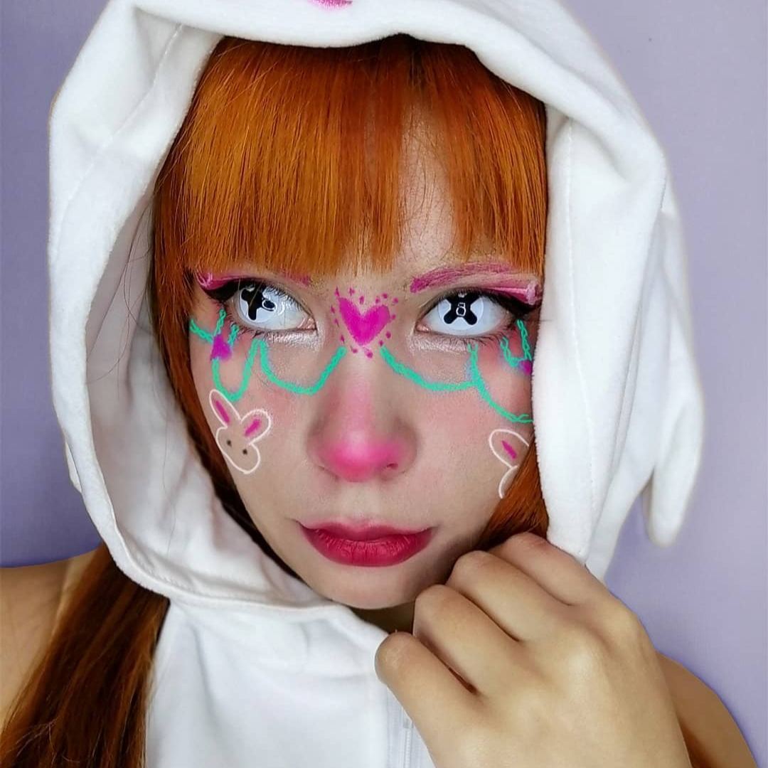 Black Cross Costume Contact Lenses