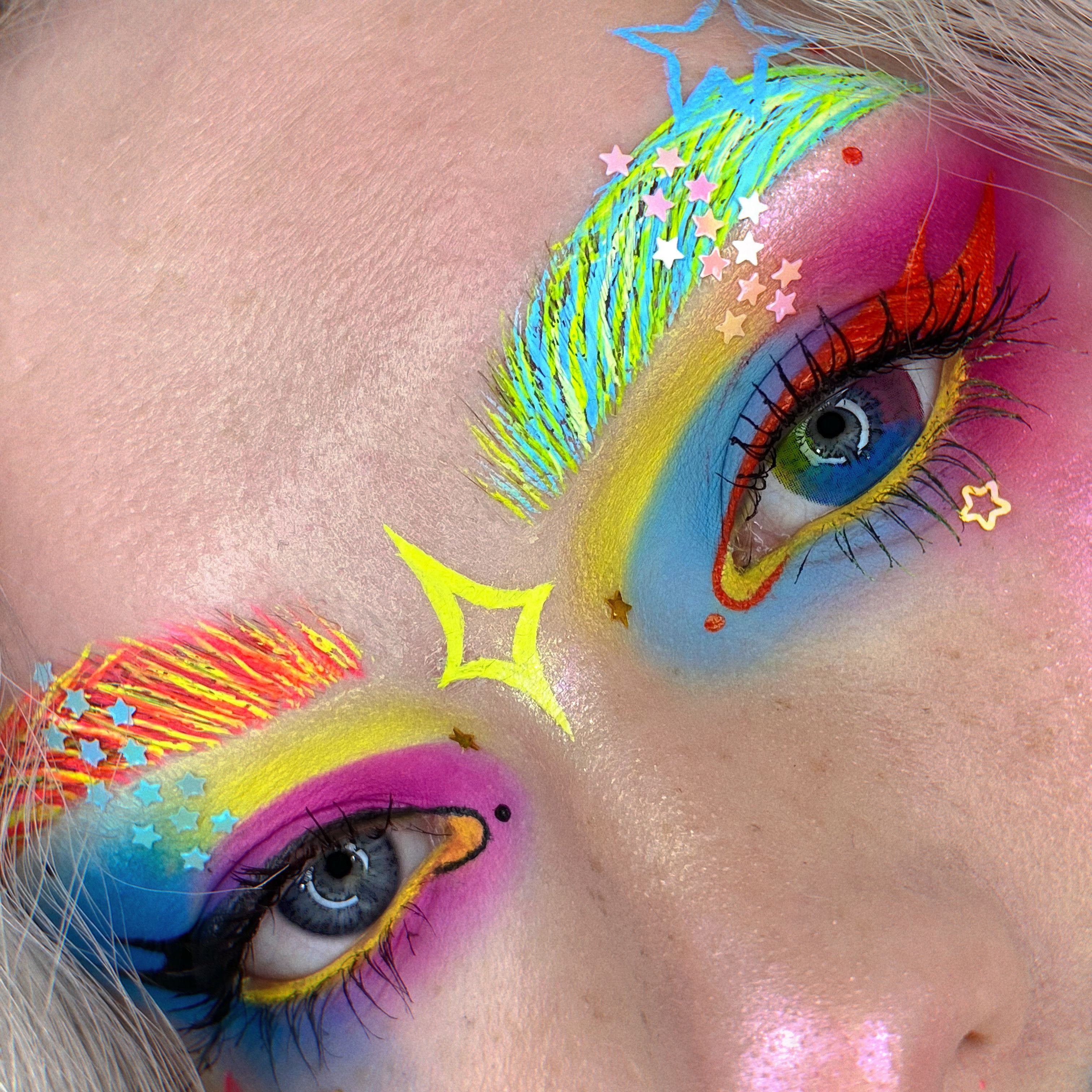 Nebula Rainbow Costume Yearly Contact Lenses