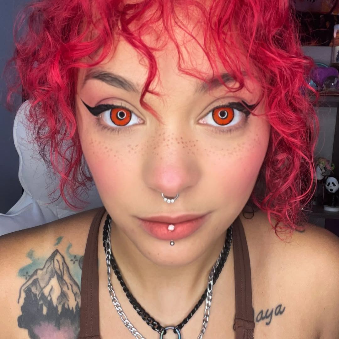 [US Warehouse] Twilight Red Costume Yearly Contact Lenses