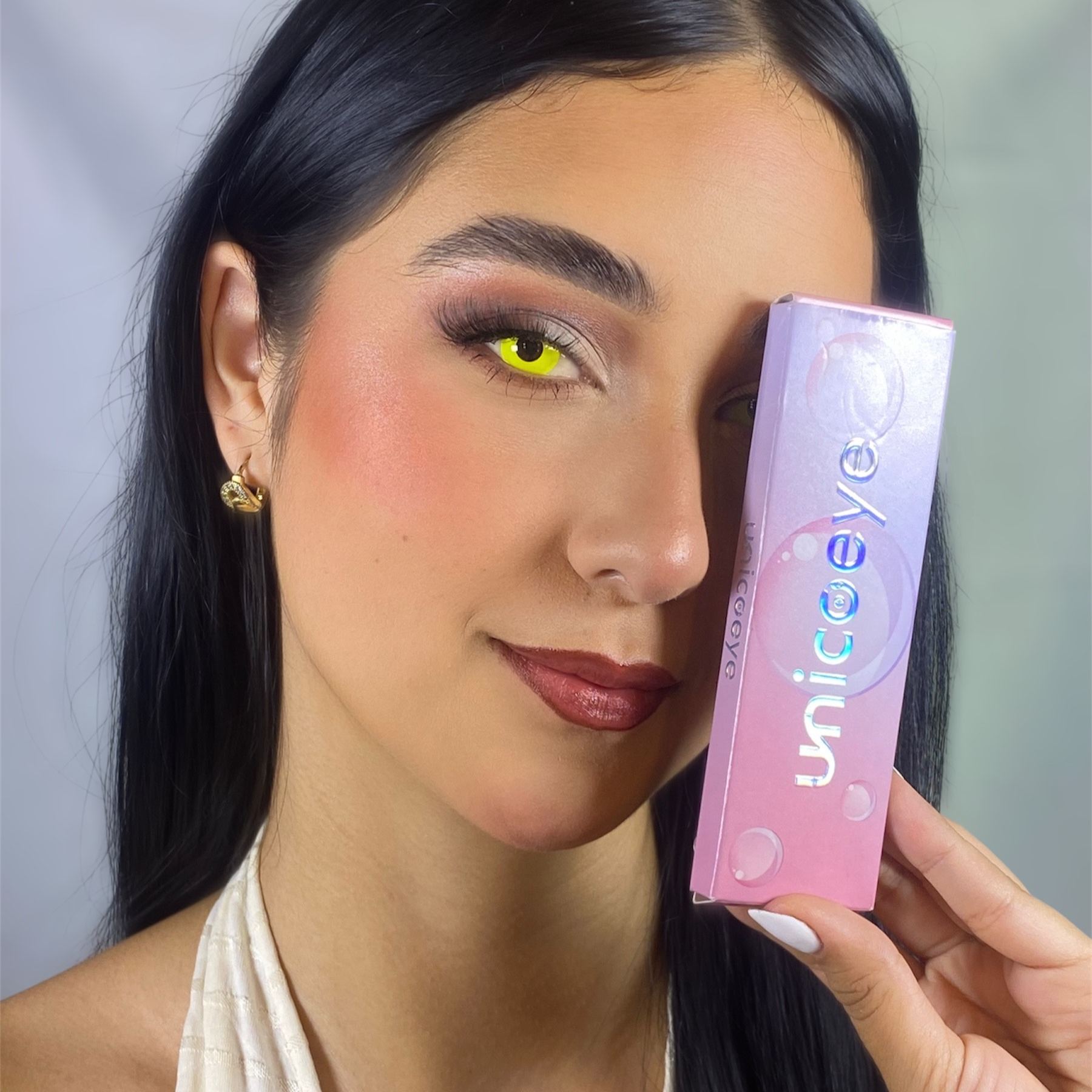 Pure Yellow Costume Contact Lenses