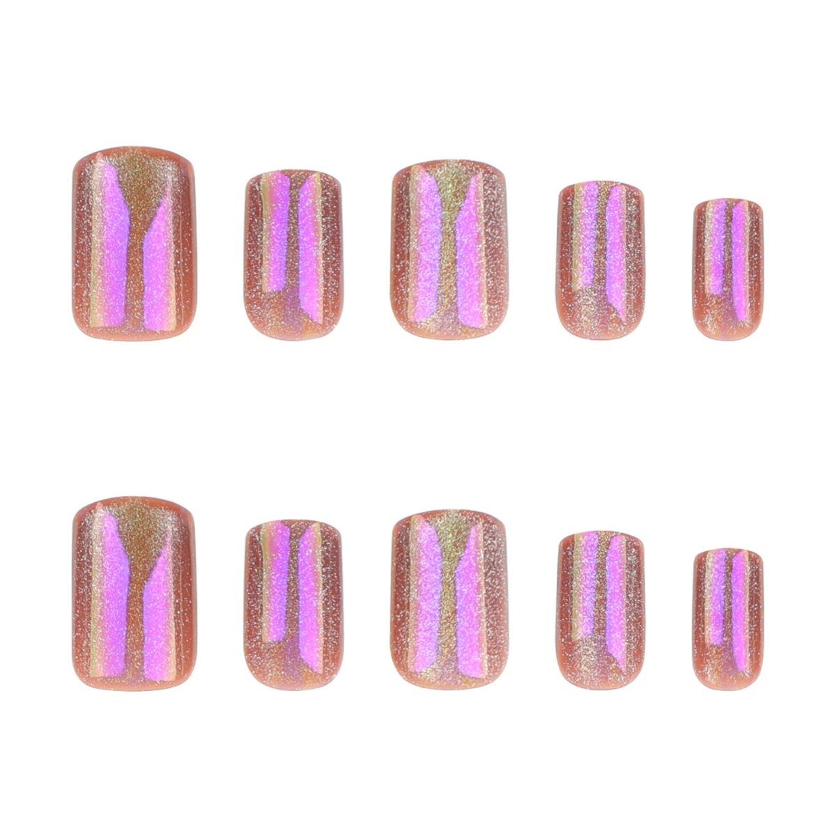 Berry Fizz Purple Nails