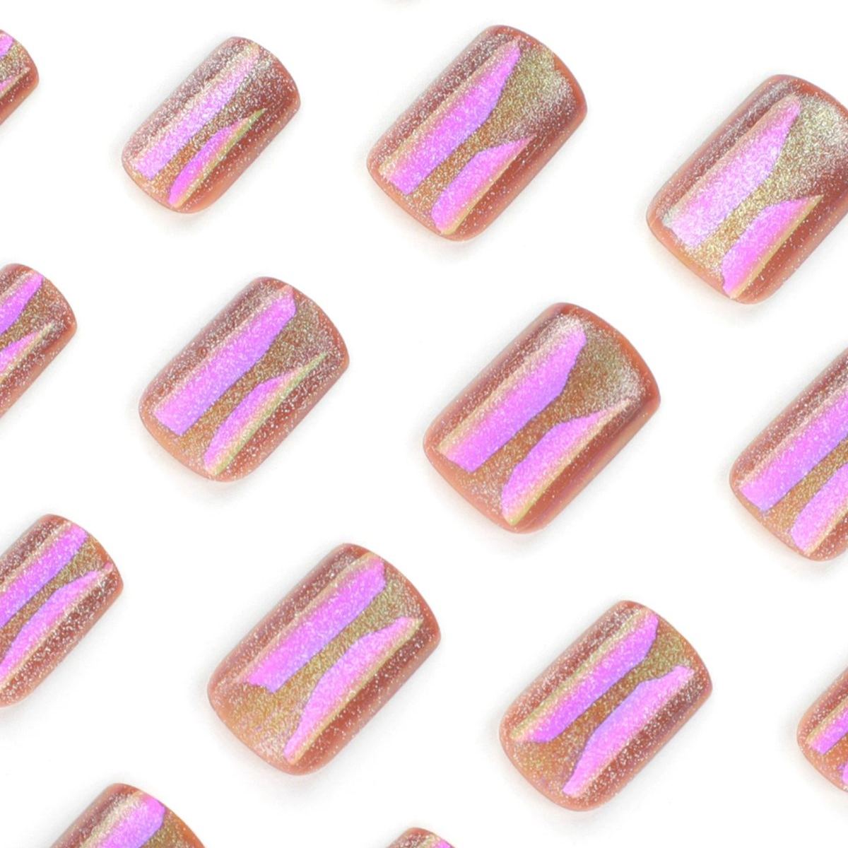 Berry Fizz Purple Nails