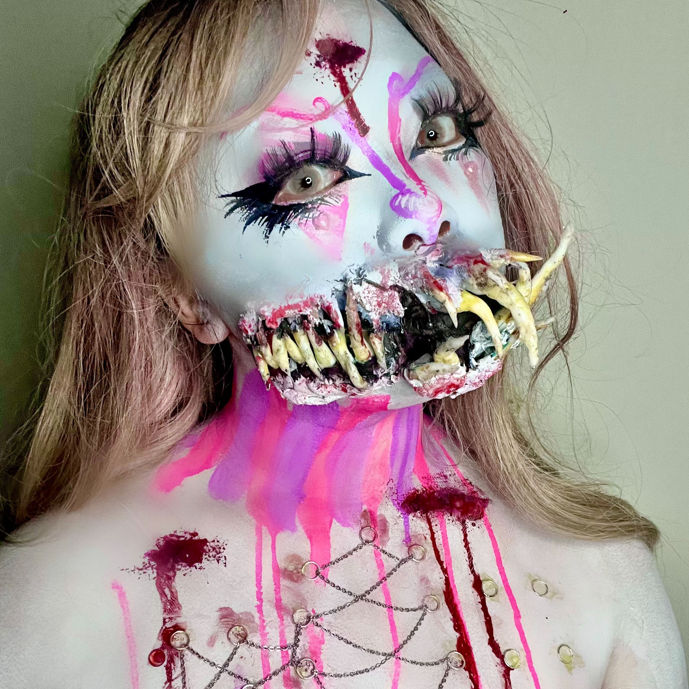 Bloodshot Yellow Costume Contact Lenses