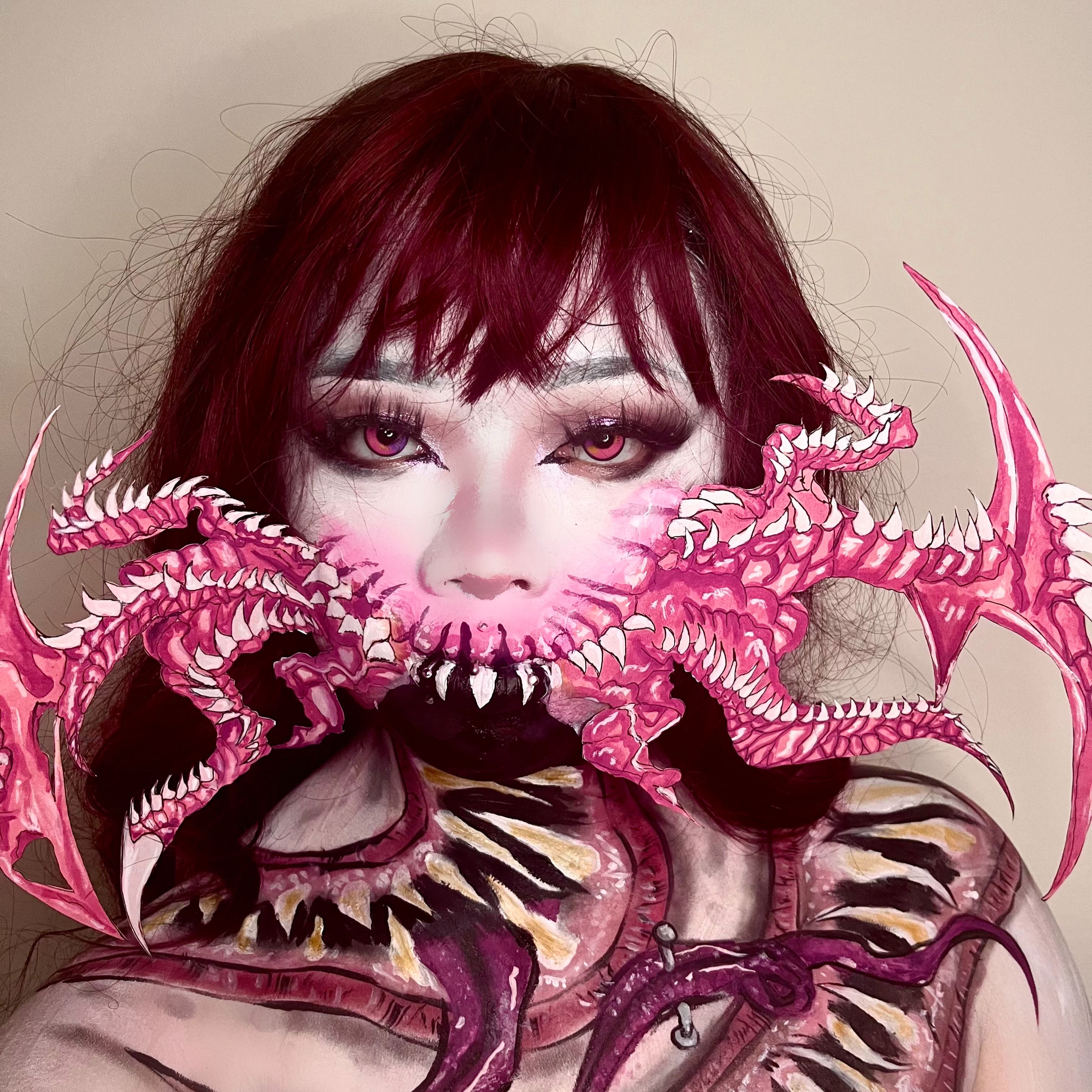 Lunar Earth Pink Costume Yearly Contact Lenses