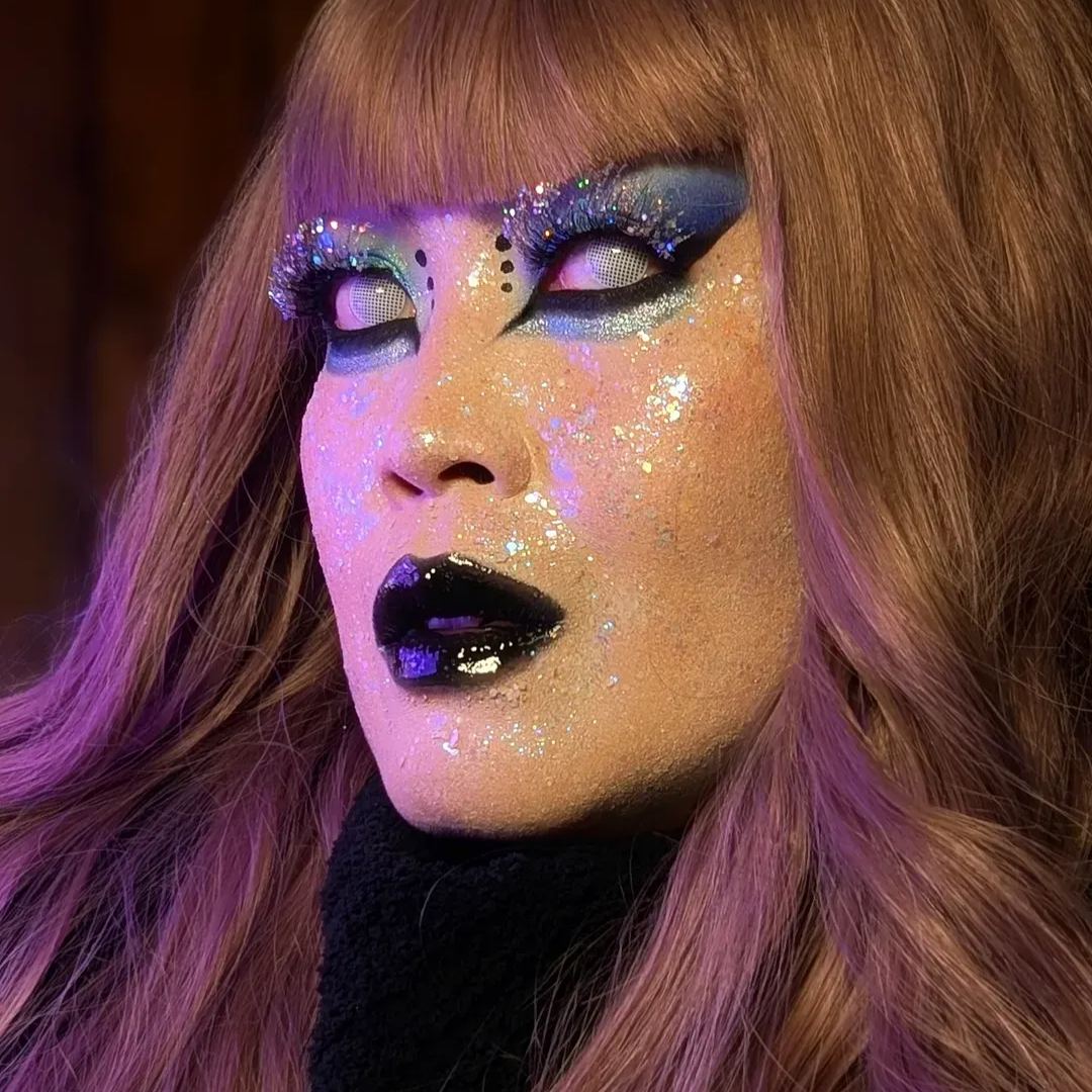 Mesh White Costume Yearly Contact Lenses