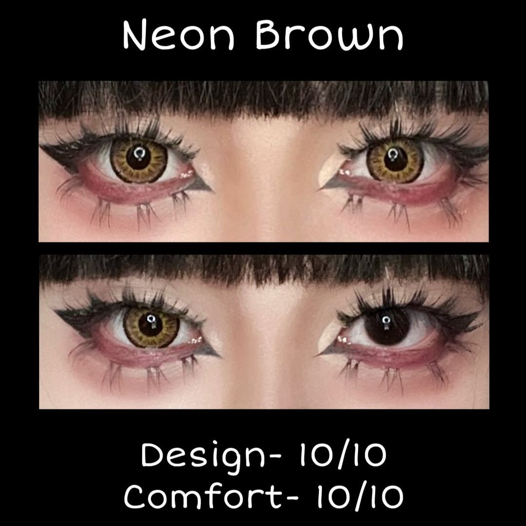 Neon Brown 6 Months Contact Lenses