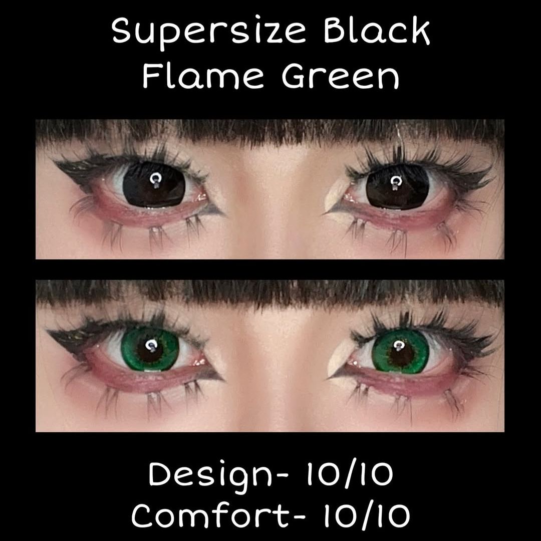 Supersize Black Plus 6 Months Contact Lenses